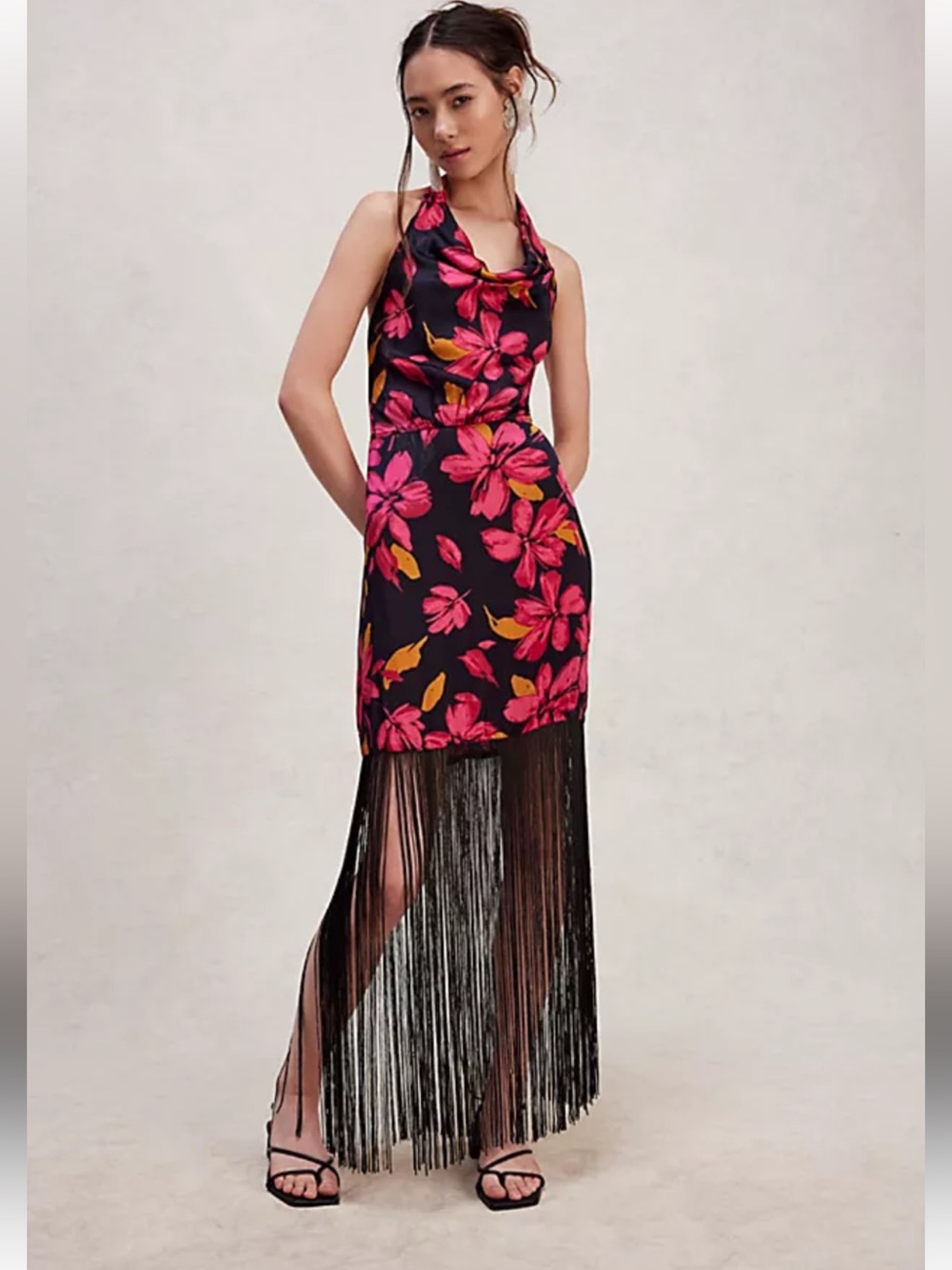 NWT retail $275 size S #Saylor,#Reclectic. “NYC Adilynne Fringe Dress”.